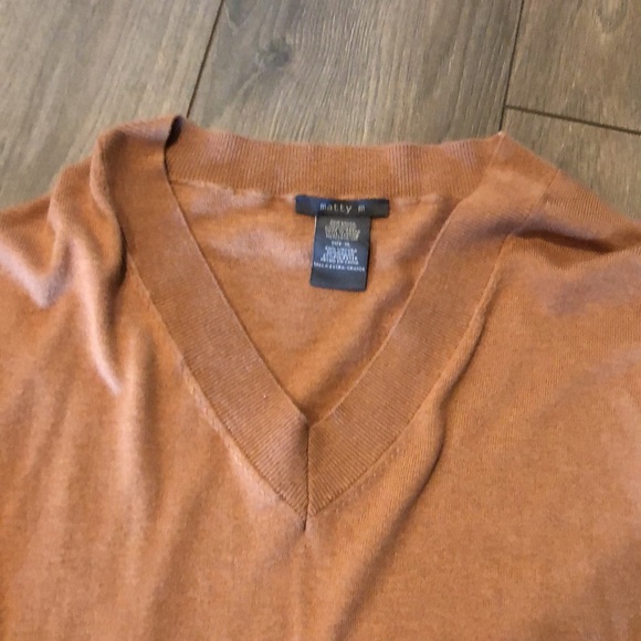 WOMENS brown sweater v neck size xl - Picture 2 of 4